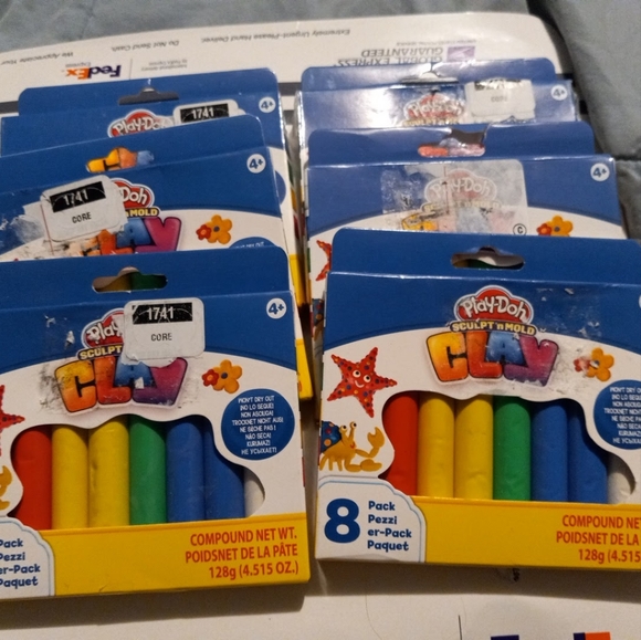 Play-Doh, Sculp'N Mold, 8 pack primary colors clay New unopened packages - Picture 5 of 8